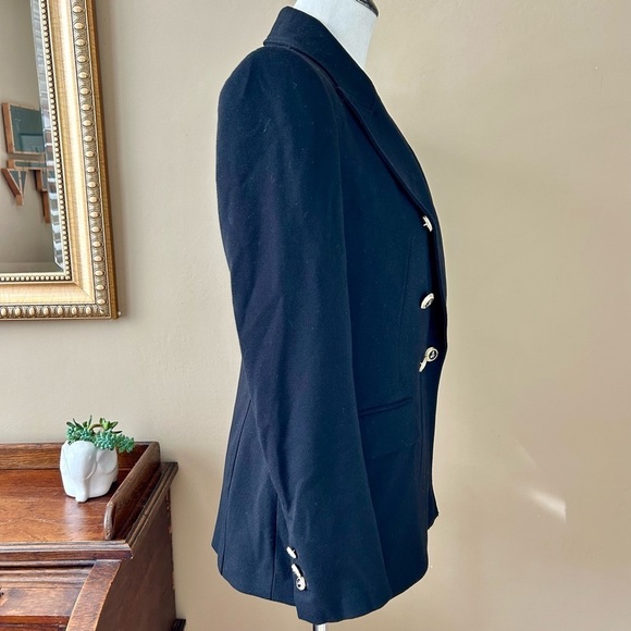 ZARA Double Breasted Blazer Jacket Black Blogger Favorite Size Small S - Picture 6 of 16